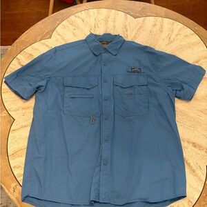 Eddie Bauer Blue Fishing Shirt